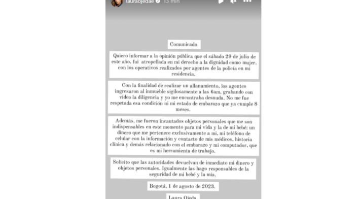 Laura Ojeda, pareja de Nicolás Petro