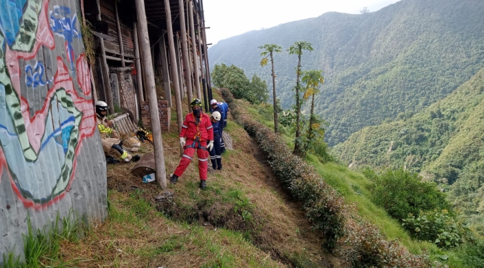 Cuerpo en el salto de Tequendama