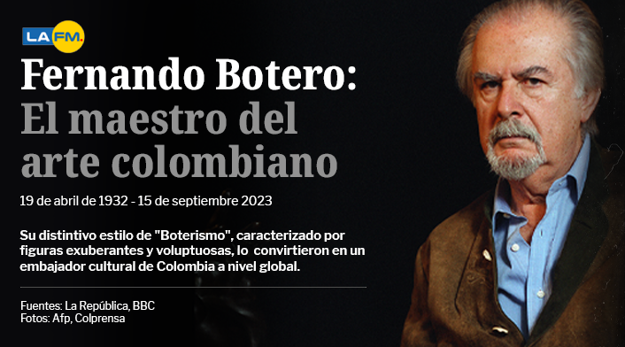 Fernando Botero falleció el 15 de septiembre de 2023 Fernando Botero falleció el 15 de septiembre de 2023