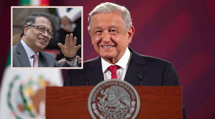 Andrés Manuel López Obrador y Gustavo Petro Andrés Manuel López Obrador y Gustavo Petro