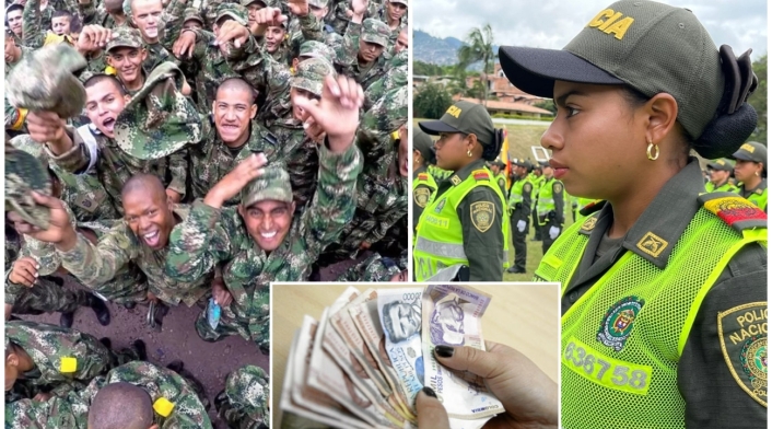 Auxiliares de policía y soldados que prestan servicio militar recibirán más dinero