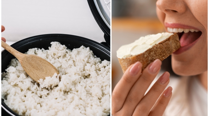 ¿Engorda más comer arroz o pan?