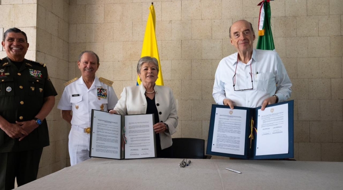 Alicia Bárcena y Álvaro Leyva