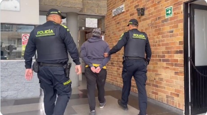 Policía captura a sujeto por robo a banco en Engativá