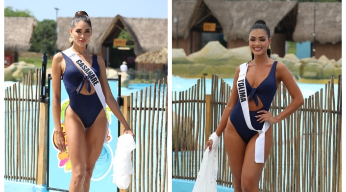 Miss Casanare y Miss Tolima Miss Casanare y Miss Tolima en traje de baño durante Miss Universe Colombia 2023