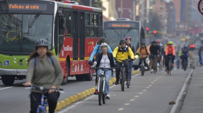 Día sin carro y sin moto en Bogotá