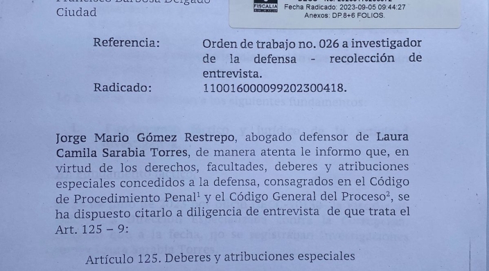 Petición a declarar al fiscal Francisco Barbosa