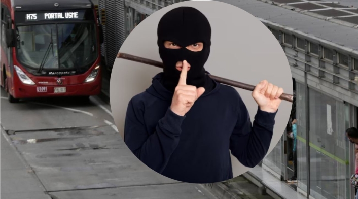 Ladrones se esconden en TransMilenio para robar ciclistas Ladrones se esconden en TransMilenio para robar ciclistas