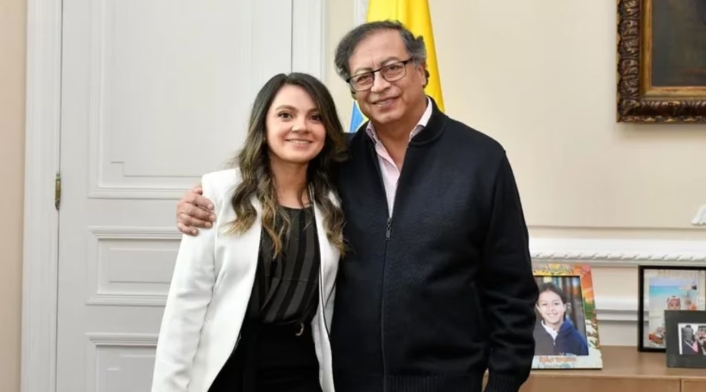 María Paula Fonseca y Gustavo Petro María Paula Fonseca y Gustavo Petro