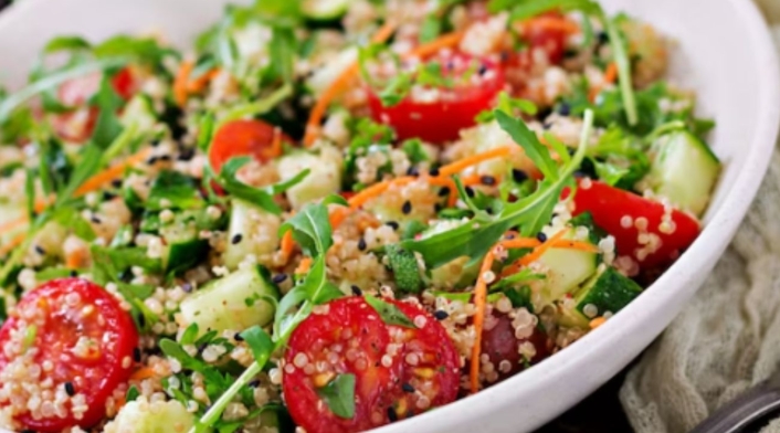 Quinoa en ensalada de manzana
