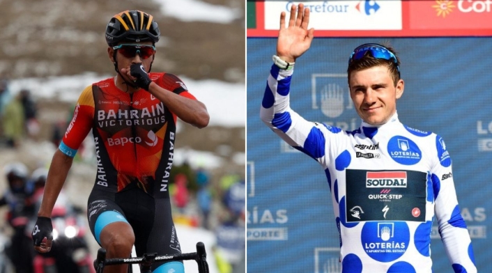 Santiago Buitrago y Remco Evenepoel