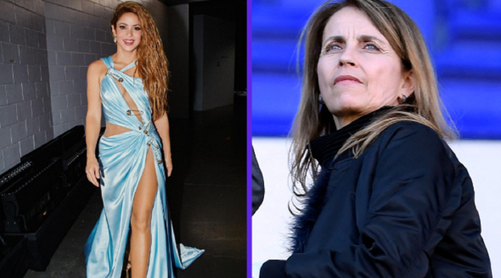 Collage de Shakira y la madre de Piqué
