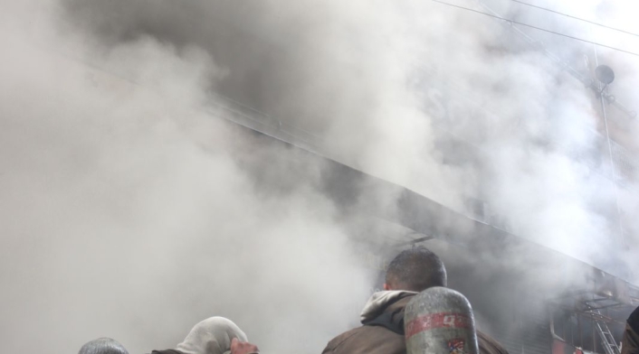 Un bombero resultó herido