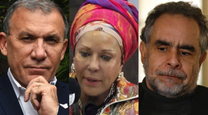 Roy Barreras, Piedad Córdoba y Armando Benedetti.