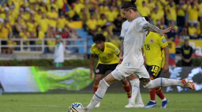 Gol de Darwin Núñez de penal en Colombia vs Uruguay Gol de Darwin Núñez de penal en Colombia vs Uruguay