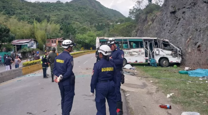 Accidente vía La Vega Accidente vía La Vega