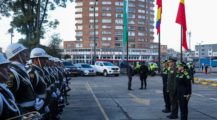 Refuerzo de policías en Bogotá