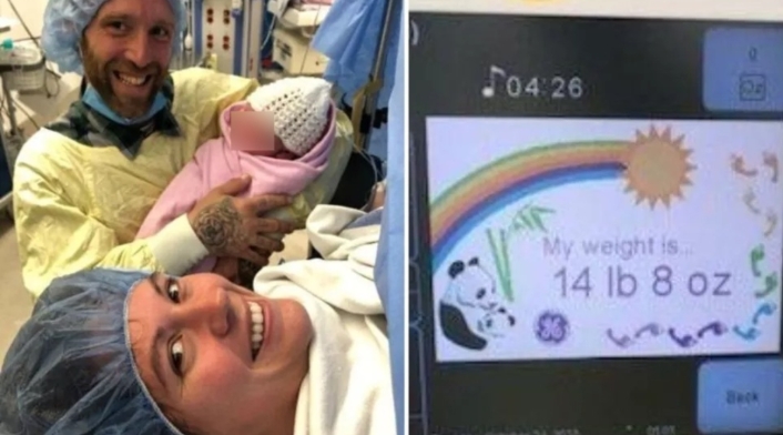 Rompió récord: Mujer dio a luz a bebé de más de 6 kilos; es su quinto hijo Rompió récord: Mujer dio a luz a bebé de más de 6 kilos; es su quinto hijo