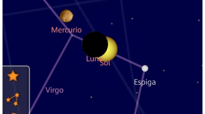 Eclipse solar del 14 de octubre: la luna se interpone al sol