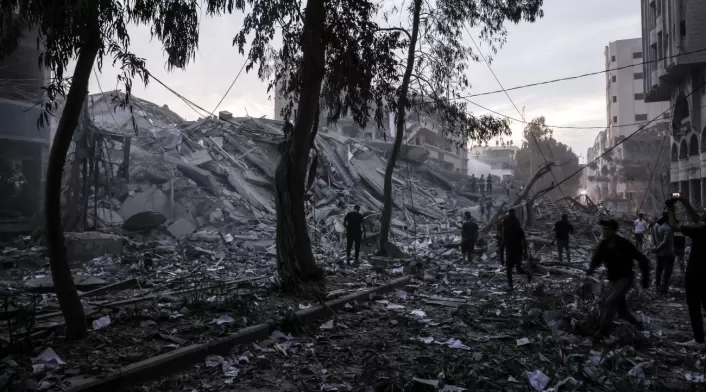 Edificio destruido en Gaza. 7 de octubre de 2023. Guerra en Israel Edificio destruido en Gaza. 7 de octubre de 2023. Guerra en Israel