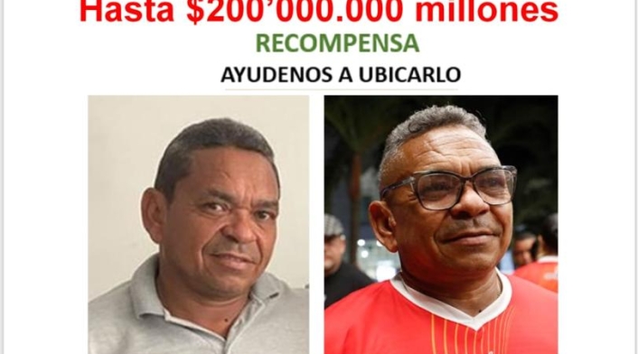 Recompensa para rescate del padre del jugador Luis Díaz