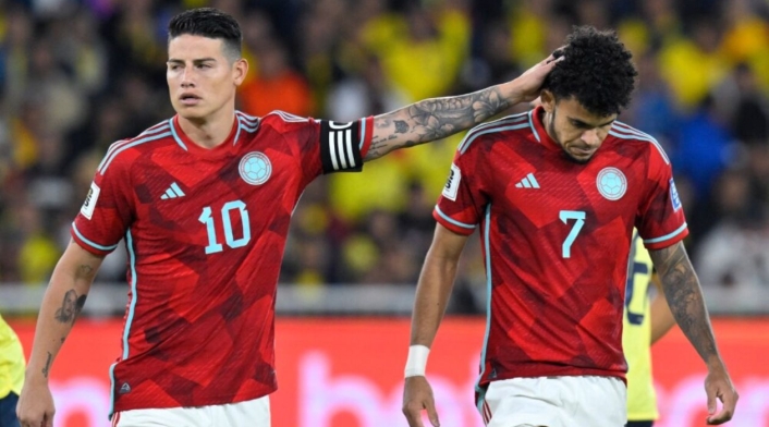 James Rodríguez y Luis Díaz
