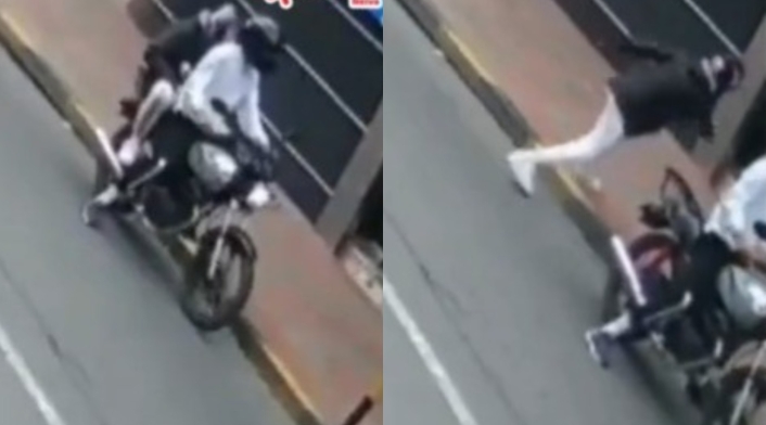Momento exacto de granada en motel de Bogotá Momento exacto de granada en motel de Bogotá