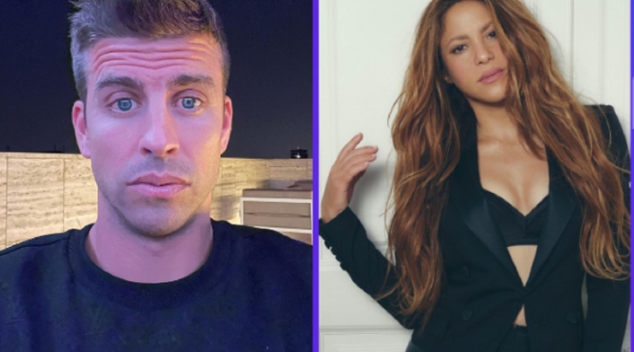 Collage Gerard Piqué y Shakira