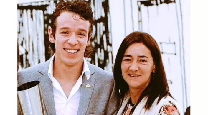 Rigoberto Urán y su mamá Rigoberto Urán y su mamá