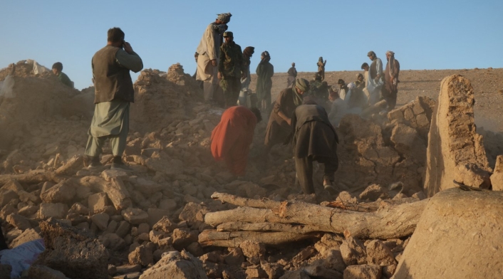 Terremoto en Afganistán. Damnificados en la provincia de Herat Terremoto en Afganistán. Damnificados en la provincia de Herat