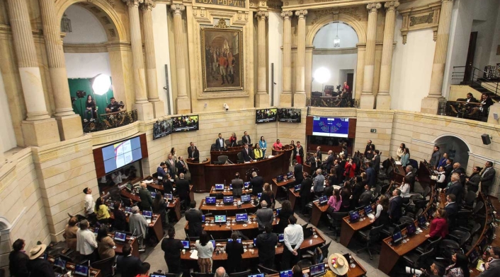 Sesión Plenaria en el recinto del Senado de la República