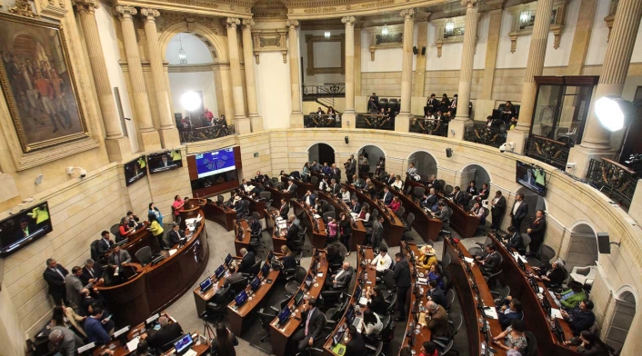 Sesión Plenaria en el recinto del Senado de la República