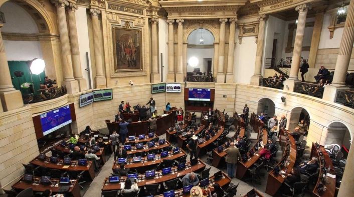 Sesión Plenaria en el recinto del Senado de la República
