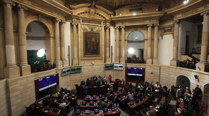 Sesión Plenaria en el recinto del Senado de la República