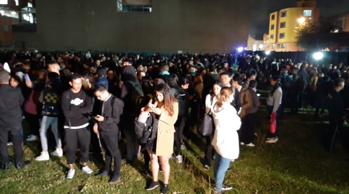 Simulacro de evacuación nocturno