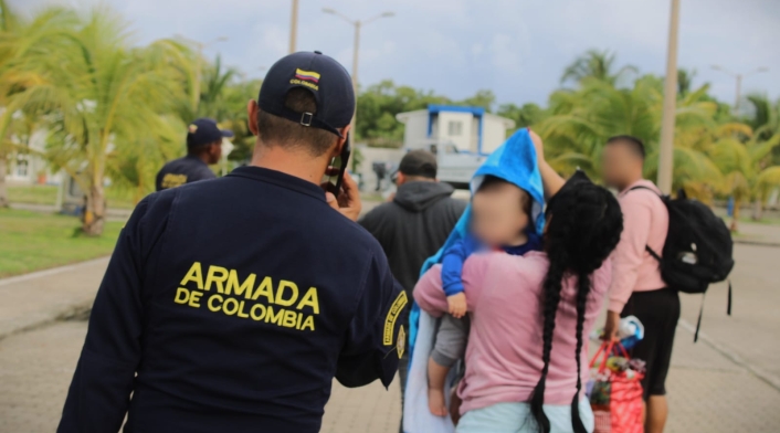 Migración Rescatan a 23 migrantes quienes se movilizaban en una embarcación ilegal en San Andrés