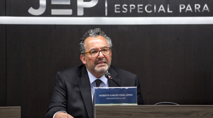 Roberto Carlos Vidal, Presidente de la JEP / JEP acepta el sometimiento de Salvatore Mancuso Roberto Carlos Vidal, Presidente de la JEP / JEP acepta el sometimiento de Salvatore Mancuso