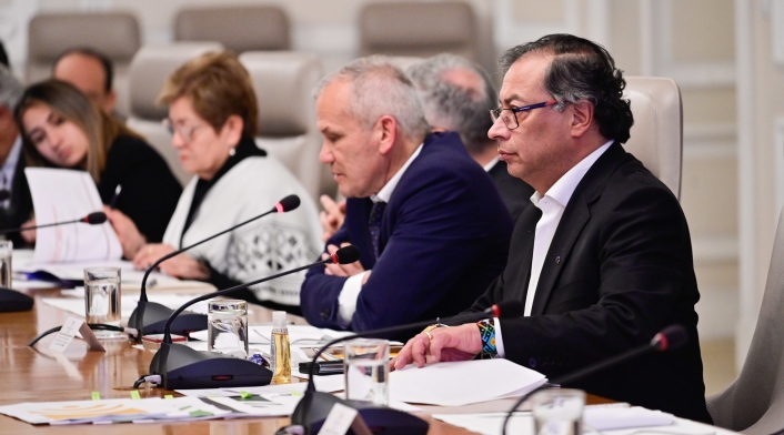 Gustavo Petro y gabinete
