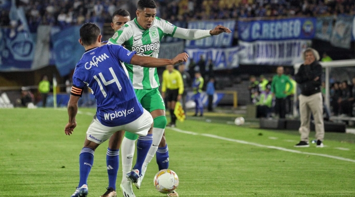 Millonarios enfrenta a Nacional en juego válido por la final - Ida de la Copa BetPlay en el estadio Nemesio Camacho El Campin.