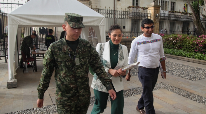 Reunión del Gobierno del Presidente Gustavo Petro con miembros del Partido Centro Democrático en el Palacio de Nariño