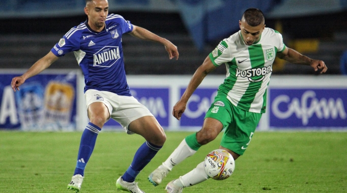 Millonarios enfrenta a Nacional en juego válido por la final - Ida de la Copa BetPlay en el estadio Nemesio Camacho El Campin.