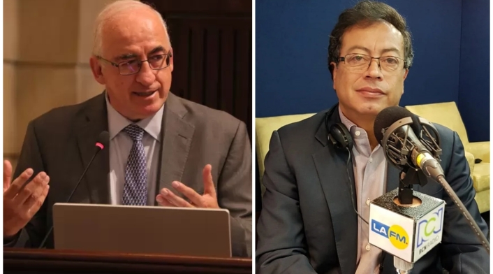 Leonardo Villar, Gerente General del Banco de la República, y el presidente Gustavo Petro Leonardo Villar, Gerente General del Banco de la República, y el presidente Gustavo Petro