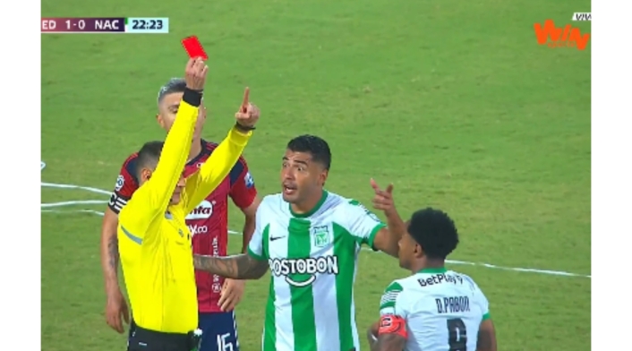 Dorlan Pabón expulsado por Wilmar Roldán