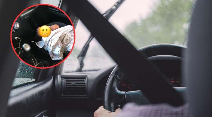 Madre envió solo a su bebé en un carro Madre envió solo a su bebé en un carro
