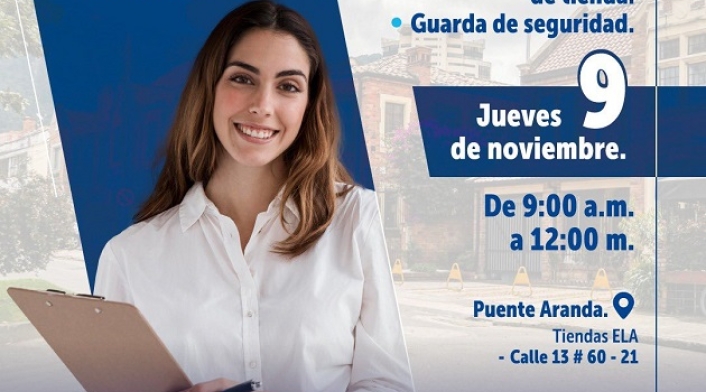 Feria de empleo en Bogotá: 100 vacantes disponibles para personal de ventas y vigilancia
