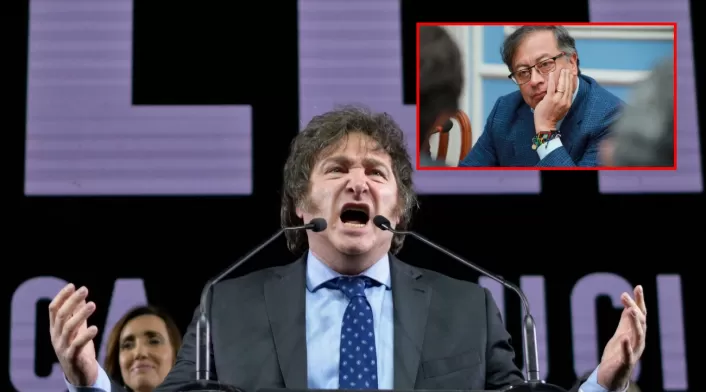 Javier Milei y Gustavo Petro Javier Milei y Gustavo Petro