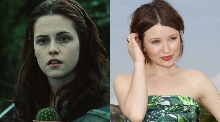 La actriz que Stephanie Meyer quería para Bella Swan Kristen Stewart como Bella Swan en Crepúsculo / Emily Browing