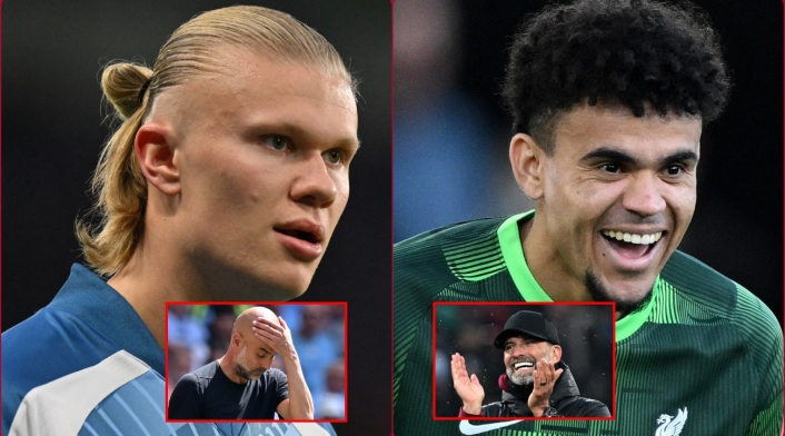 Manchester City vs Liverpool Manchester City vs Liverpool | Erling Haaland y Luis Díaz