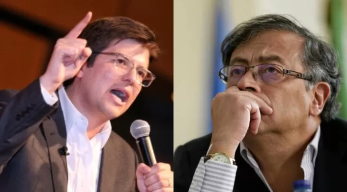 Miguel Uribe y Gustavo Petro Miguel Uribe y Gustavo Petro