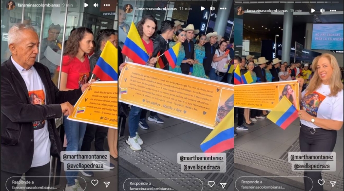 Padres de Camila Avella, Miss Universe Colombia Padres de Camila Avella, Miss Universe Colombia, la despidieron en El Dorado.